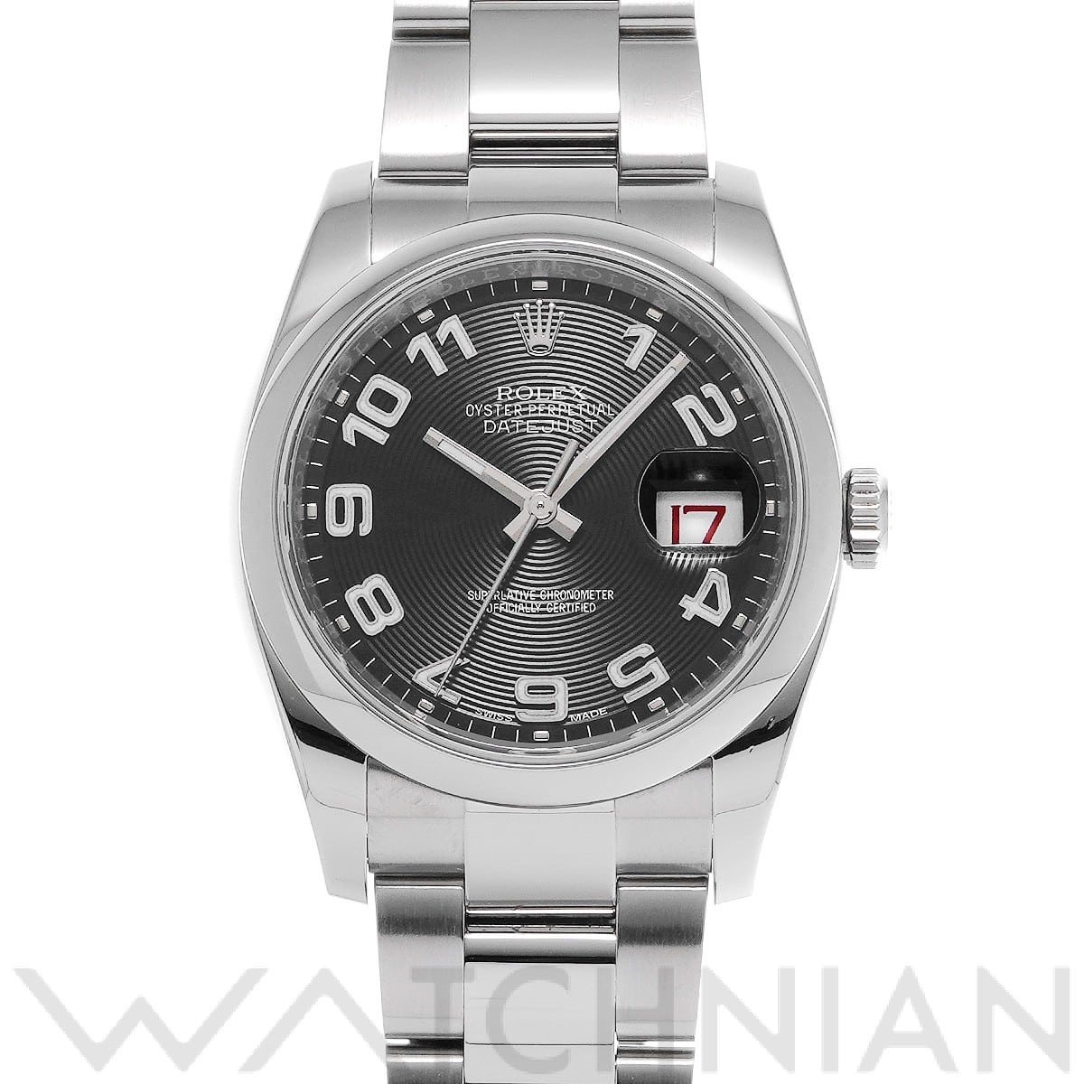 ロレックス デイトジャスト 36 116200 ブラックコンセントリック メンズ 時計 【中古】【wristwatch】