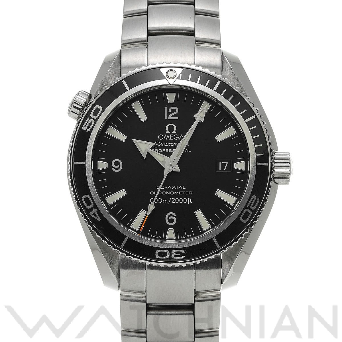 オメガ / OMEGA シーマスター プラネットオーシャン 600 コーアクシャル 2201.50 ブラック メンズ 時計 【中古】【wristwatch】