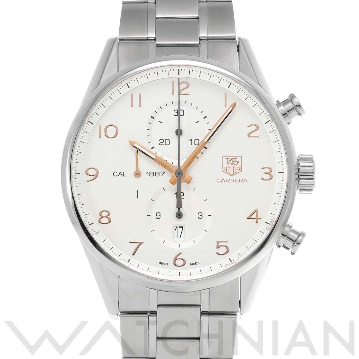 タグ ホイヤー / TAG HEUER カレラ キャリバー1887 クロノグラフ CAR2012.BA0796 シルバー メンズ 時計 【中古】【wristwatch】