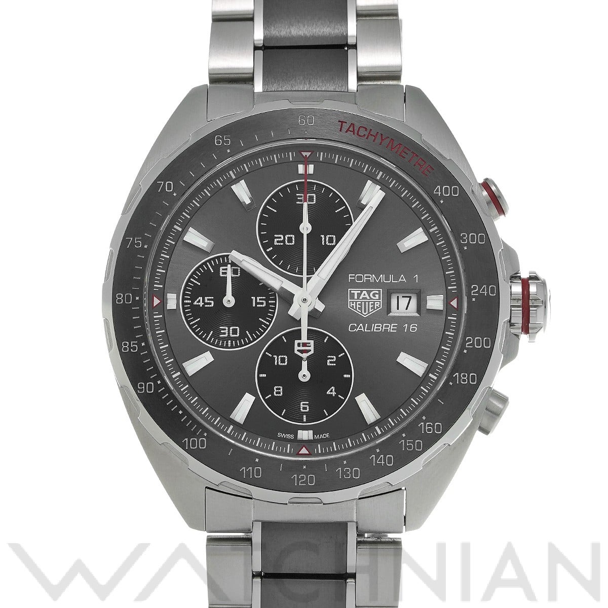 タグ ホイヤー / TAG HEUER フォーミュラ1 キャリバー16 クロノグラフ CAZ2012.BA0970 グレー/ブラック メンズ 時計 【中古】【wristwatch】