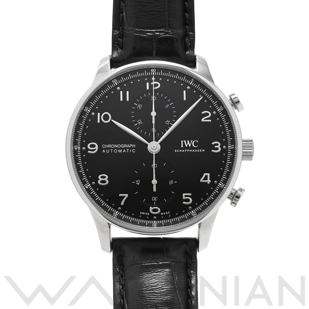 IWC ポルトギーゼ クロノグラフ IW371609 ブラック メンズ 時計 【中古】【wristwatch】