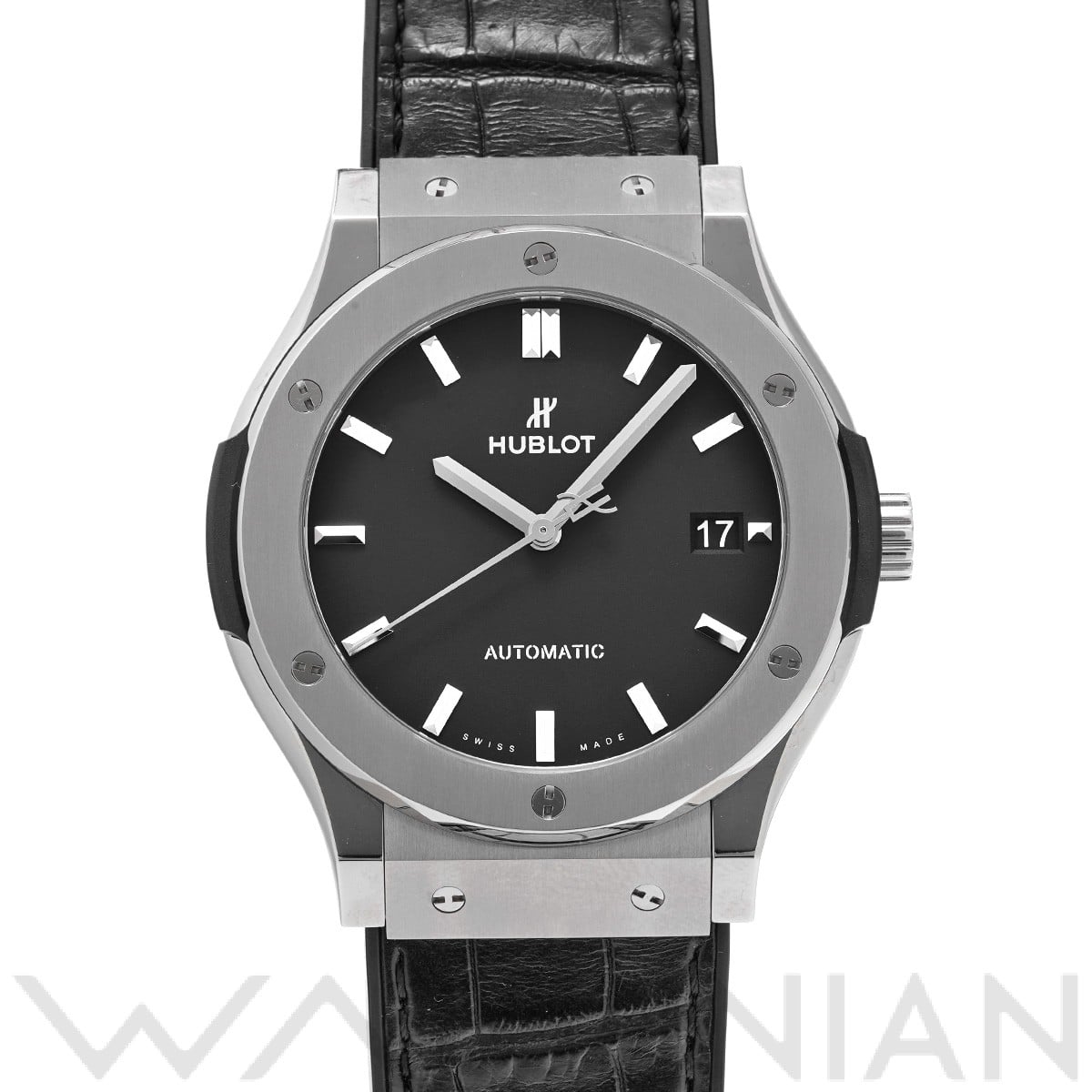 ウブロ クラシックフュージョン チタニウム 511.NX.1171.LR マットブラック メンズ 時計 【中古】【wristwatch】