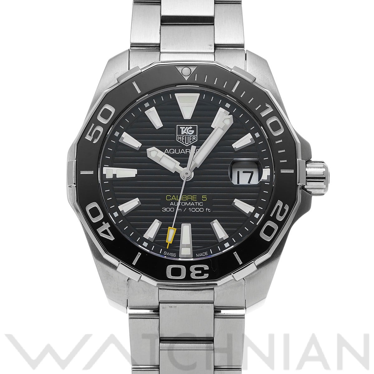 タグ ホイヤー / TAG HEUER アクアレーサー キャリバー5 WAY211A.BA0928 ブラック メンズ 時計 【中古】【wristwatch】