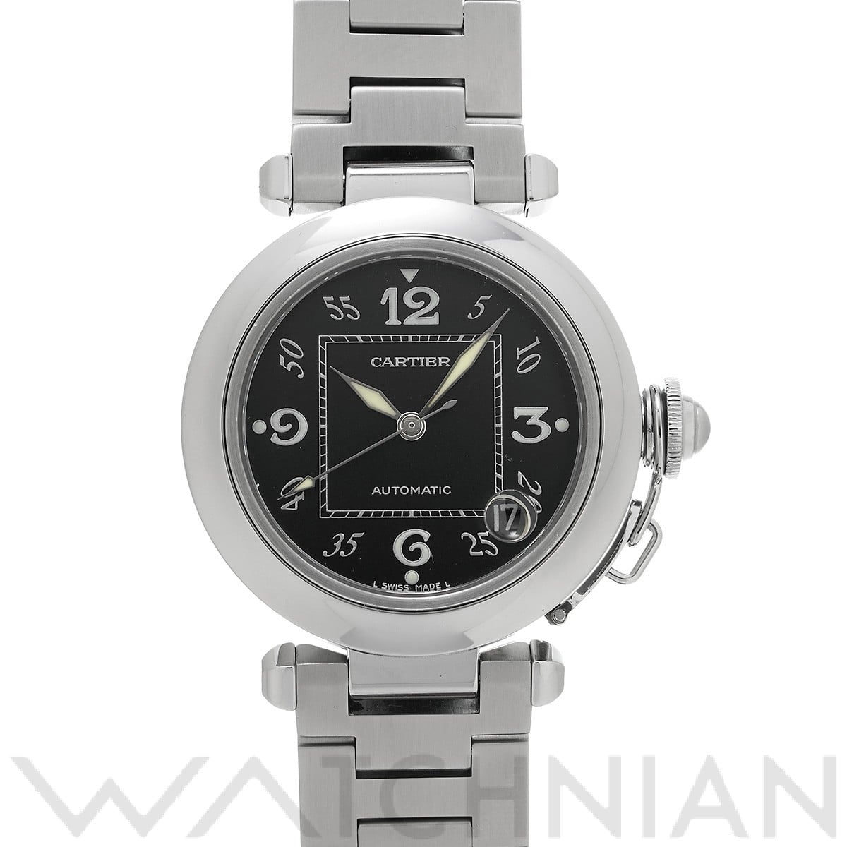 カルティエ パシャC W31043M7 ブラック ユニセックス 時計 【中古】【wristwatch】