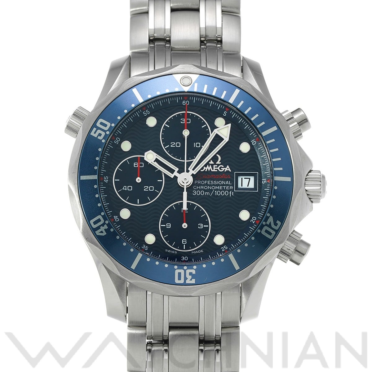 オメガ / OMEGA シーマスター ダイバー300 クロノグラフ 2225.80 ブルー メンズ 時計 【中古】【wristwatch】