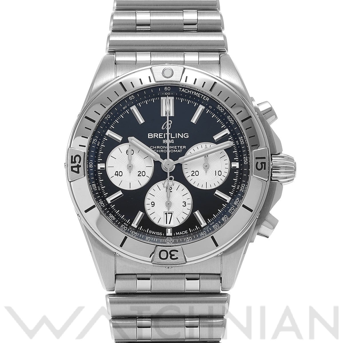 ブライトリング / BREITLING クロノマット B01 42 ジャパンエディション AB0134101B2A1 ブラック/シルバー メンズ 時計 【中古】【wristwatch】