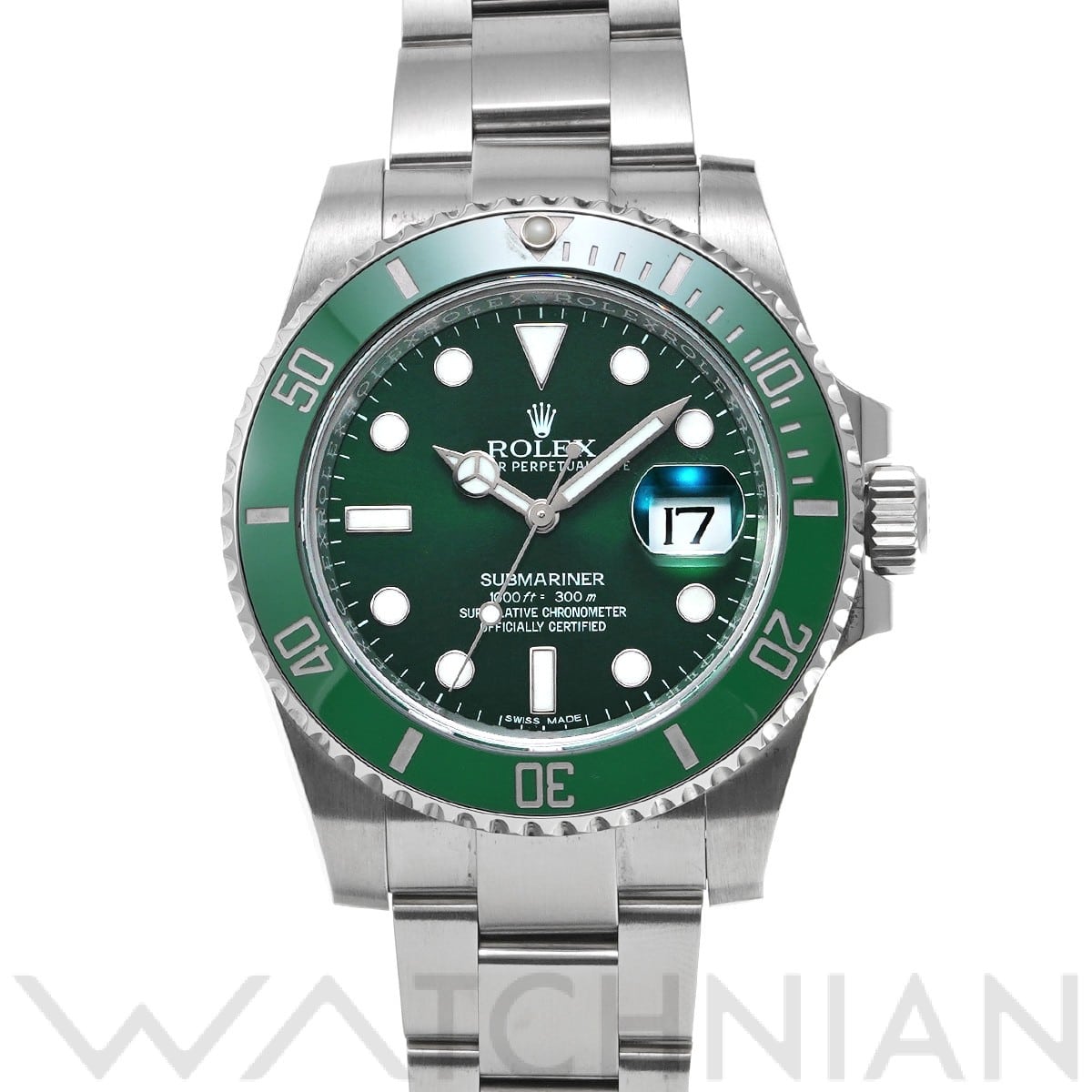 ロレックス サブマリーナ デイト 116610LV グリーン メンズ 時計 【中古】【wristwatch】