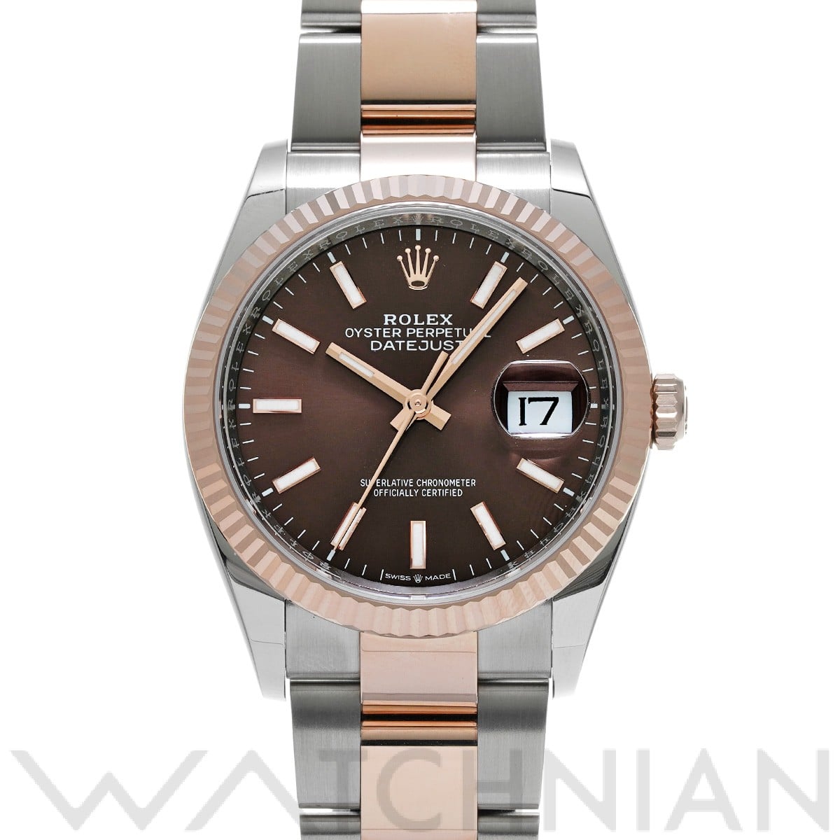 ロレックス デイトジャスト 36 126231G チョコレート/ダイヤモンド メンズ 時計 【未使用】【wristwatch】