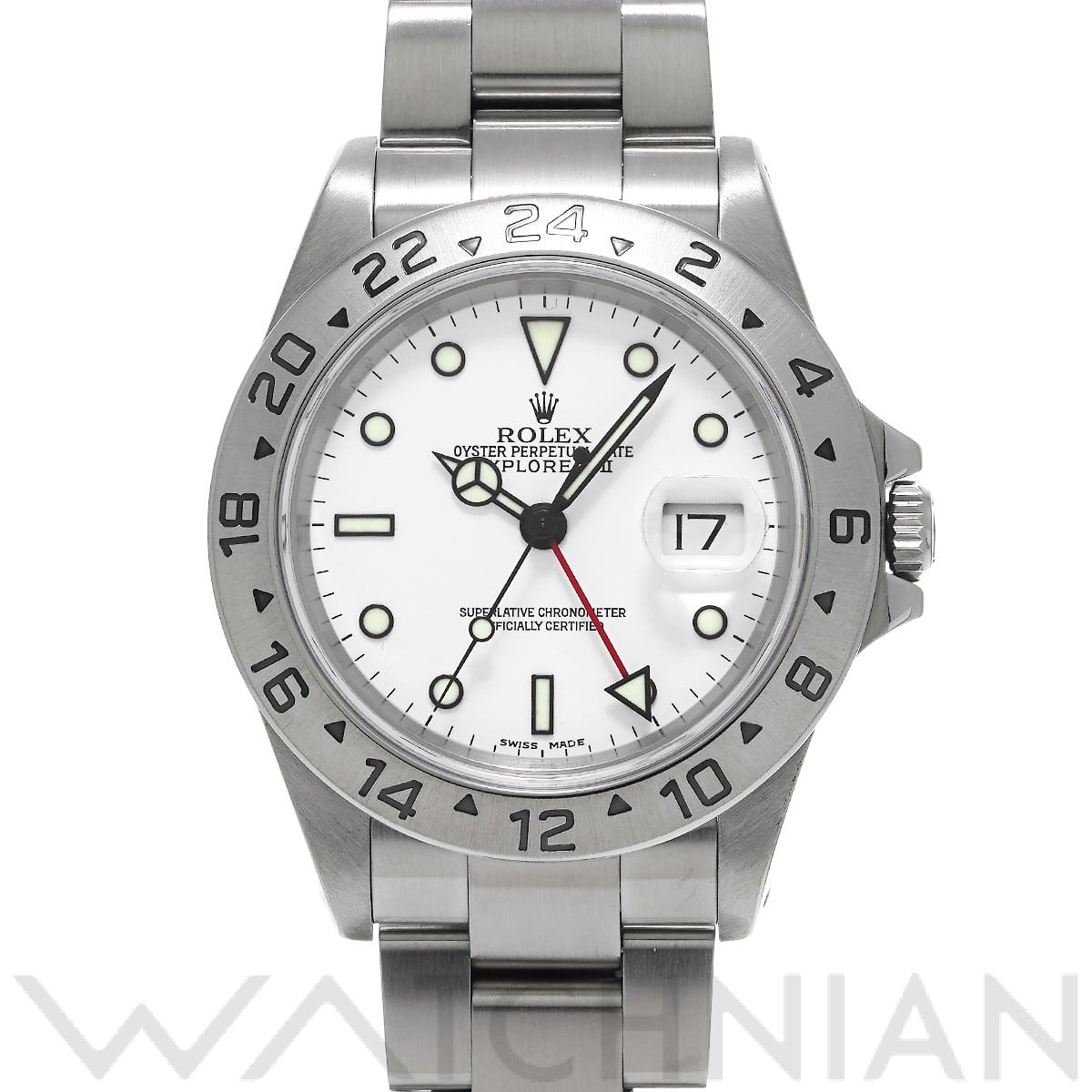 ロレックス エクスプローラーII 16570 ホワイト メンズ 時計 【中古】【wristwatch】