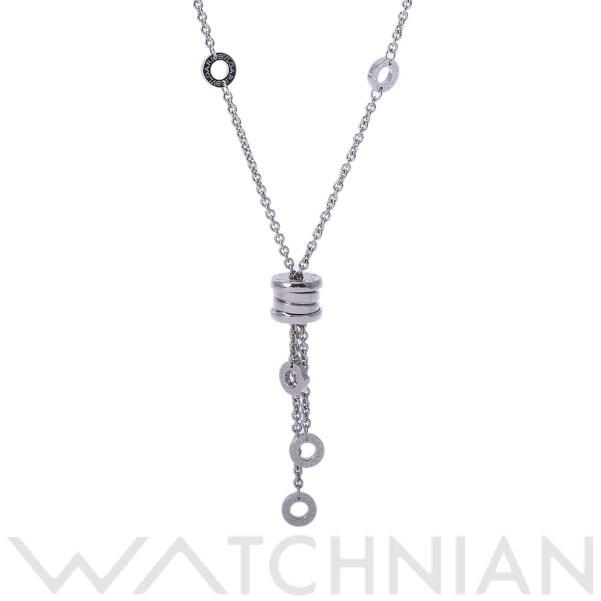 ブルガリ B-ZERO1 エレメント ネックレス シルバー K18ホワイトゴールド WG レディース ジュエリー 【中古】【jewelry】