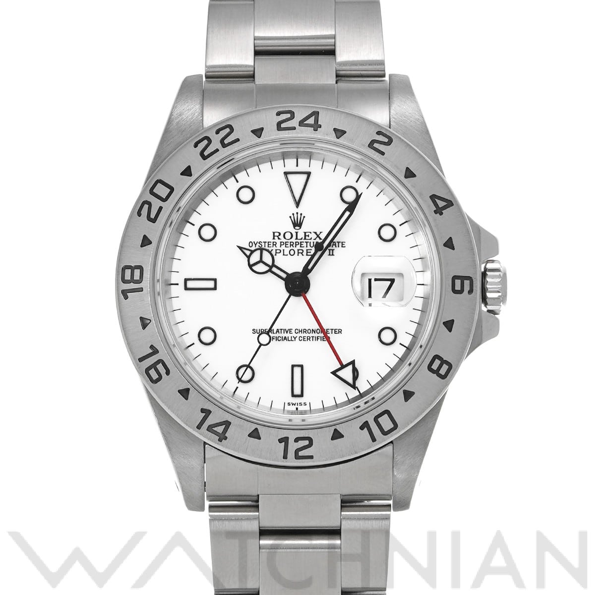 ロレックス エクスプローラーII 16570 ホワイト メンズ 時計 【中古】【wristwatch】