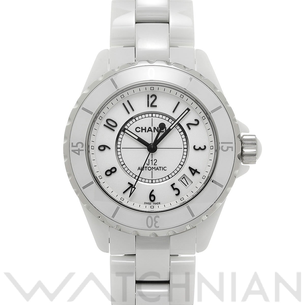 シャネル / CHANEL J12 38MM H0970 ホワイト メンズ 時計 【中古】【wristwatch】