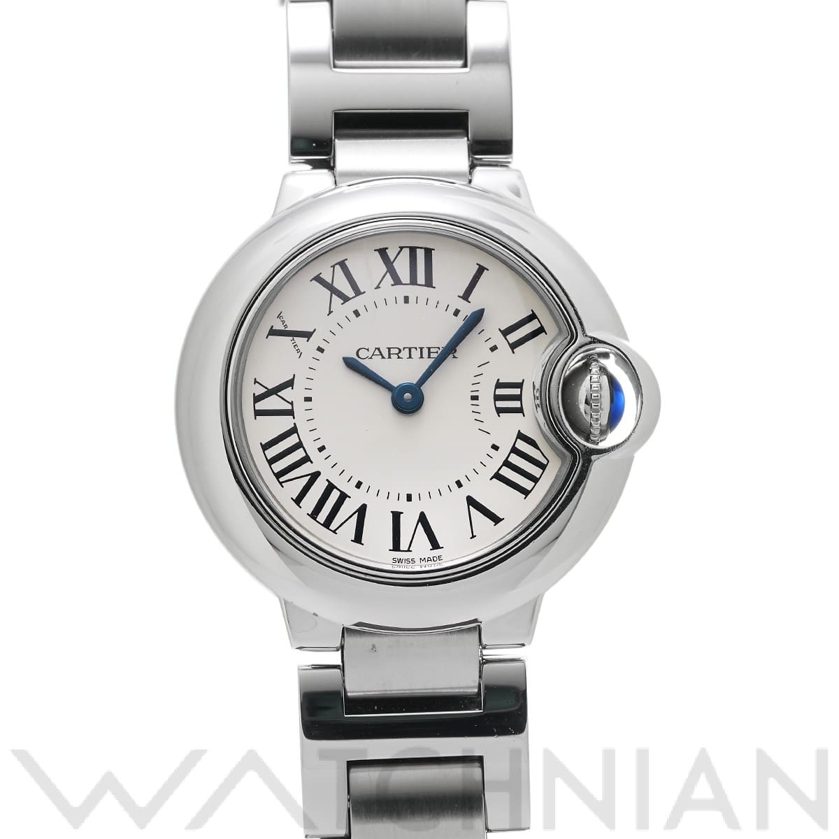 カルティエ / CARTIER バロンブルー ドゥ カルティエ 28mm W69010Z4 シルバー レディース 時計 【中古】【wristwatch】