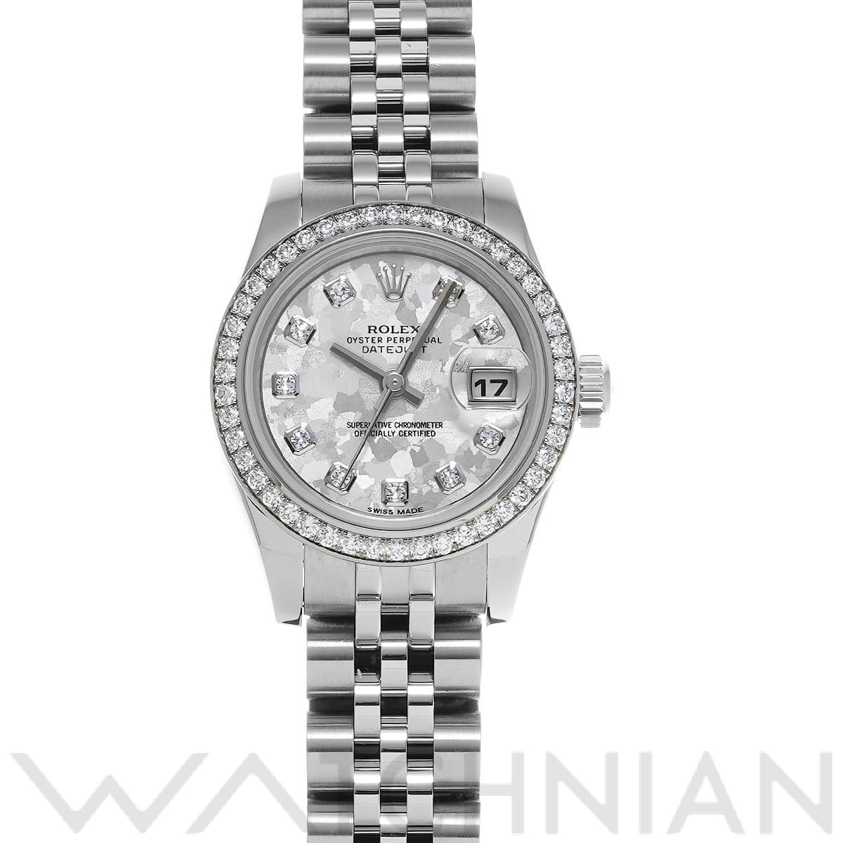 ロレックス レディ デイトジャスト 26 179384G ホワイトゴールドクリスタル/ダイヤモンド レディース 時計 【中古】【wristwatch】