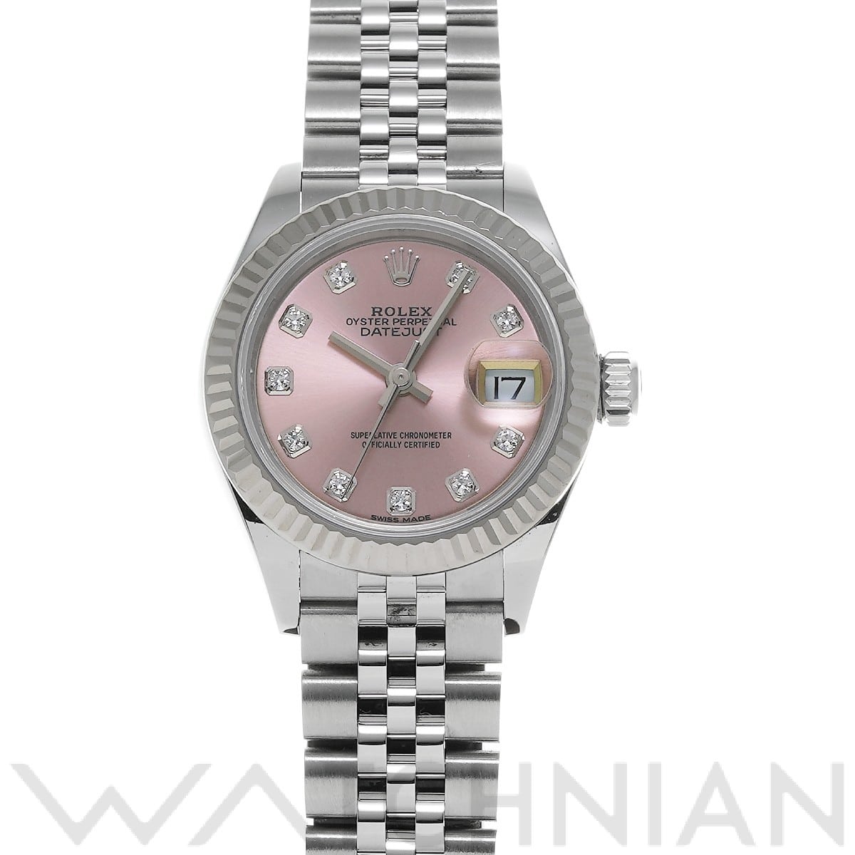 ロレックス レディ デイトジャスト 28 279174G ピンク/ダイヤモンド レディース 時計 【中古】【wristwatch】