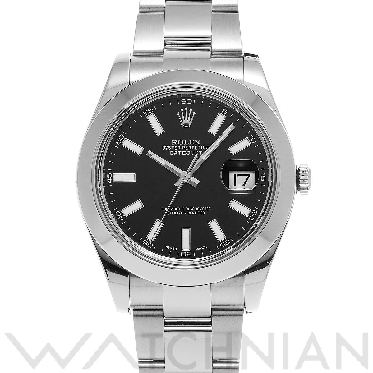 ロレックス デイトジャスト II 116300 ブラック メンズ 時計 【中古】【wristwatch】