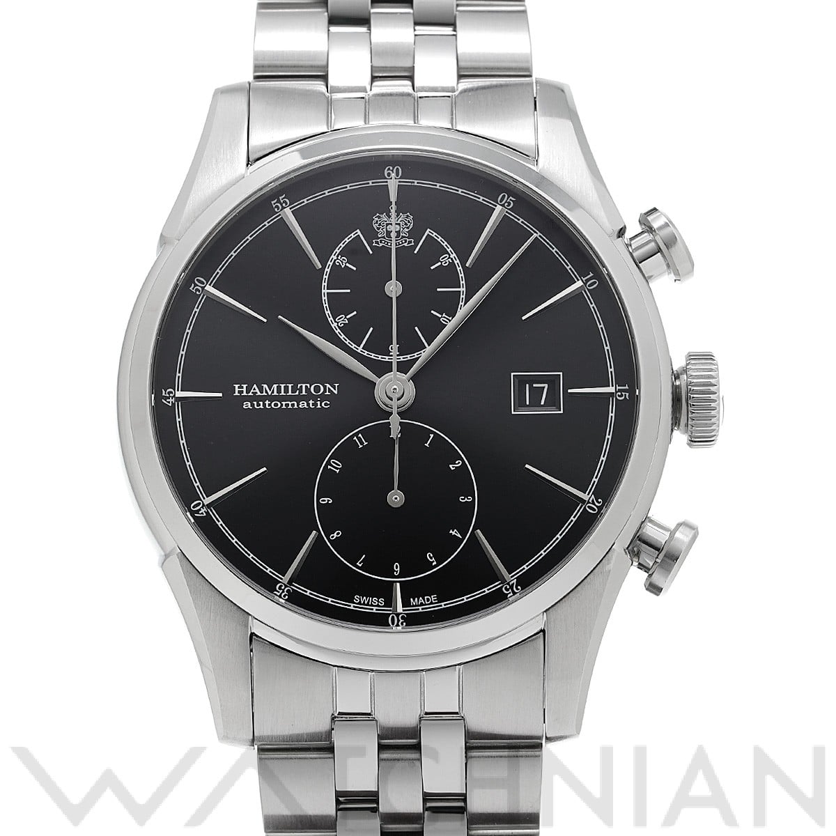 ハミルトン アメリカンクラシック スピリット オブ リバティ オートクロノ H32416131 ブラック メンズ 時計 【中古】【wristwatch】