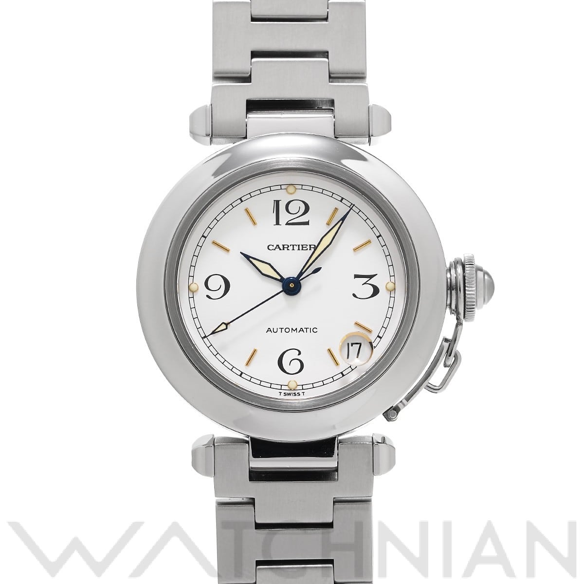 カルティエ / CARTIER パシャC W3105M7 ホワイト ユニセックス 時計 【中古】【wristwatch】