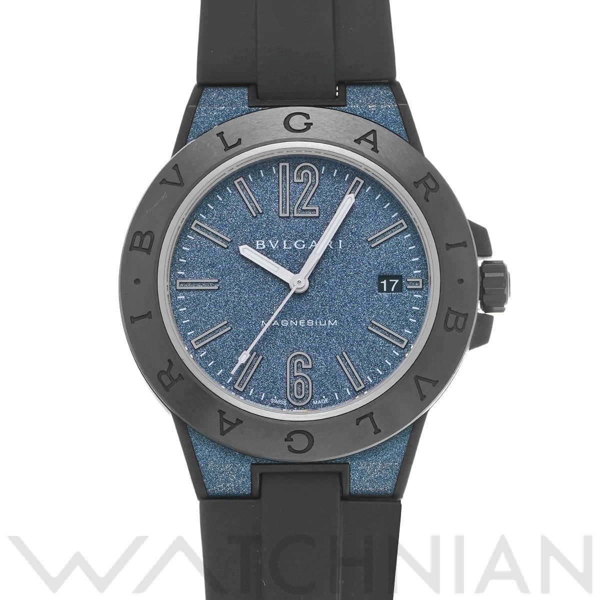 ブルガリ / BVLGARI ディアゴノ マグネシウム DG41C3SMCVD ブルー メンズ 時計 【中古】【wristwatch】