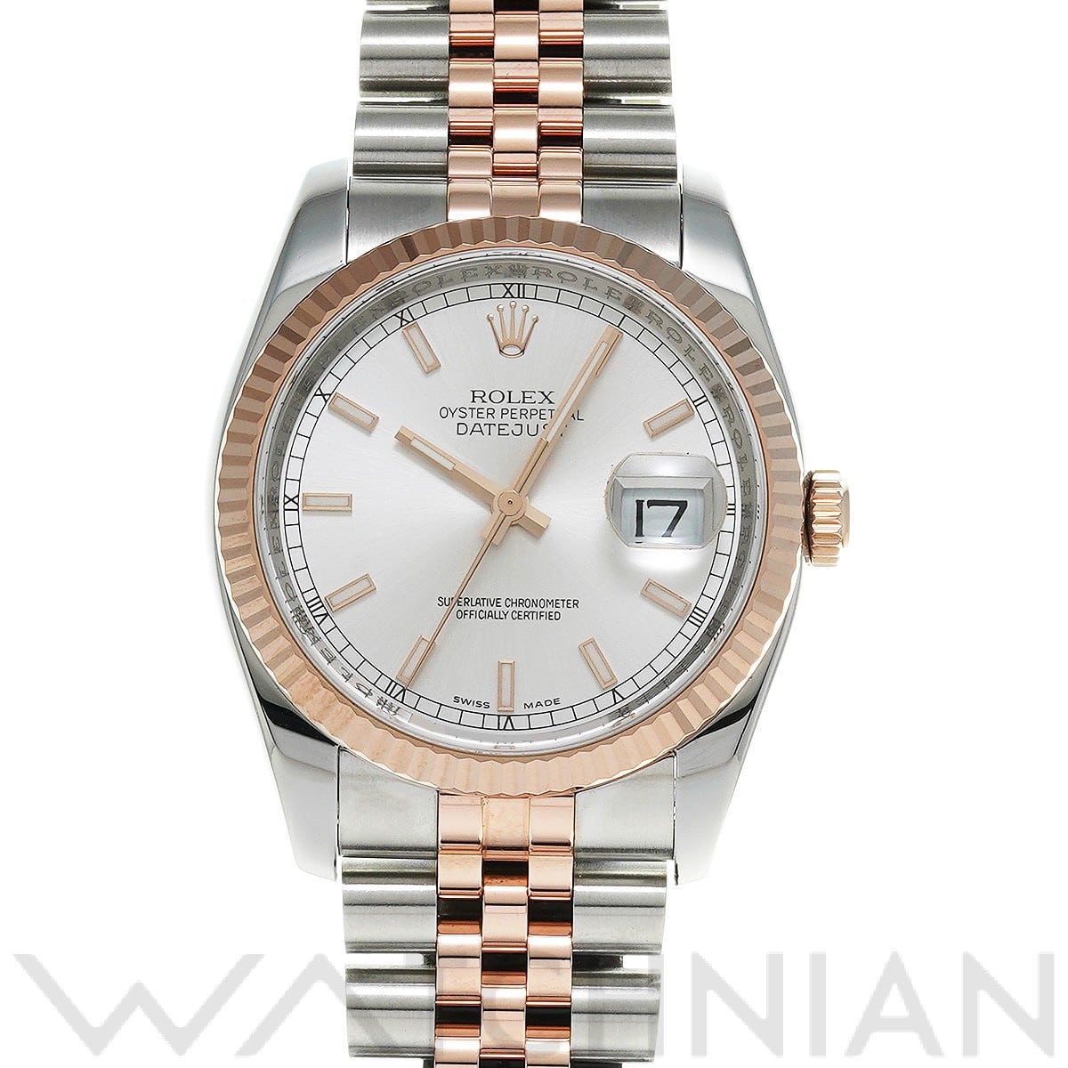 ロレックス デイトジャスト 36 116231 シルバー メンズ 時計 【中古】【wristwatch】