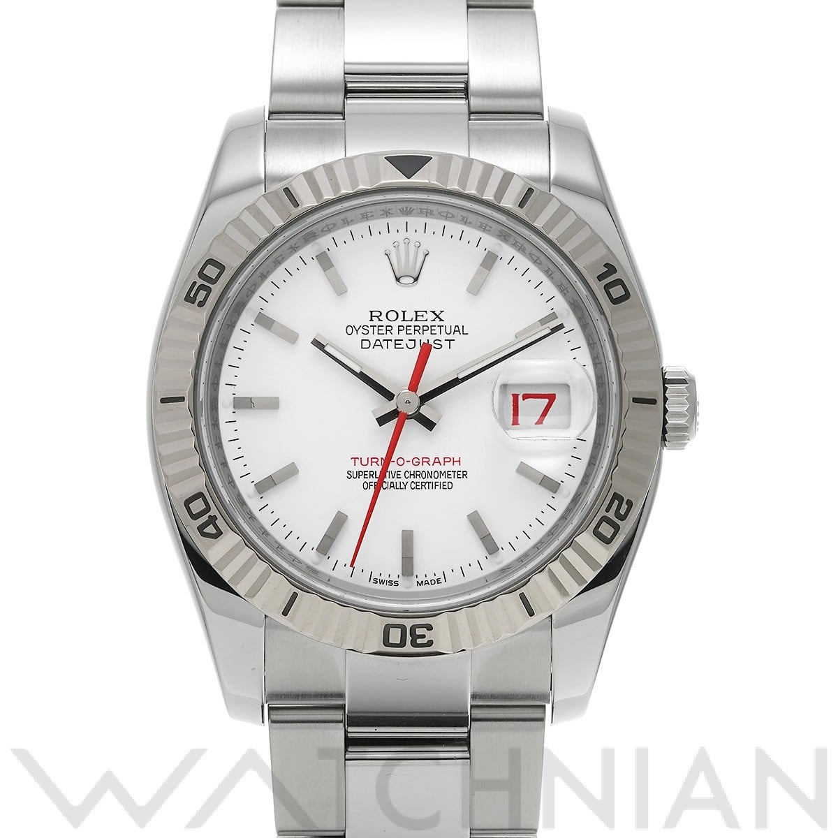 ロレックス デイトジャスト ターノグラフ 116264 ホワイト メンズ 時計 【中古】【wristwatch】