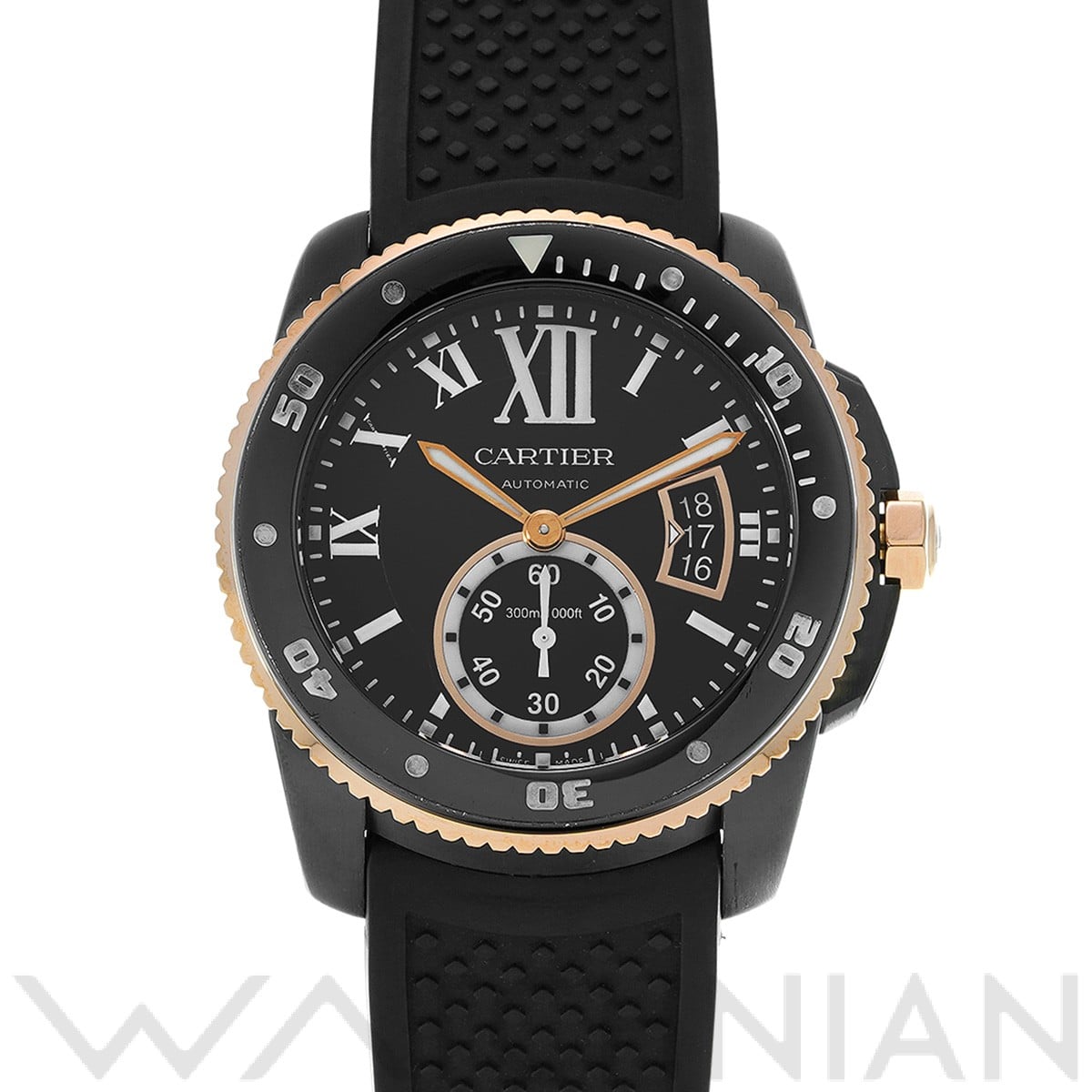 カルティエ / CARTIER カリブル ドゥ カルティエ ダイバー W2CA0004 ブラック メンズ 時計 【中古】【wristwatch】