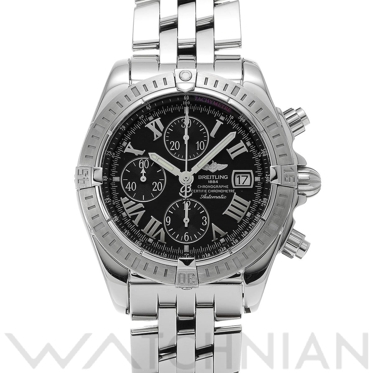 ブライトリング / BREITLING クロノマット エボリューション A156B98PA ブラック メンズ 時計 【中古】【wristwatch】