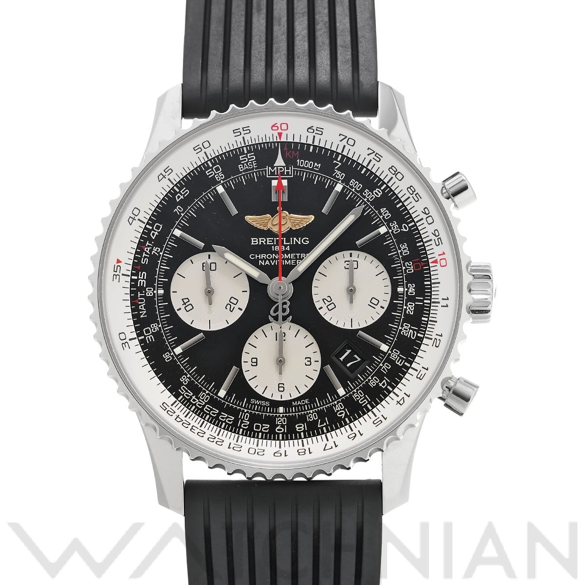 ブライトリング / BREITLING ナビタイマー 01 AB012012/BB01 ブラック/シルバー メンズ 時計 【中古】【wristwatch】