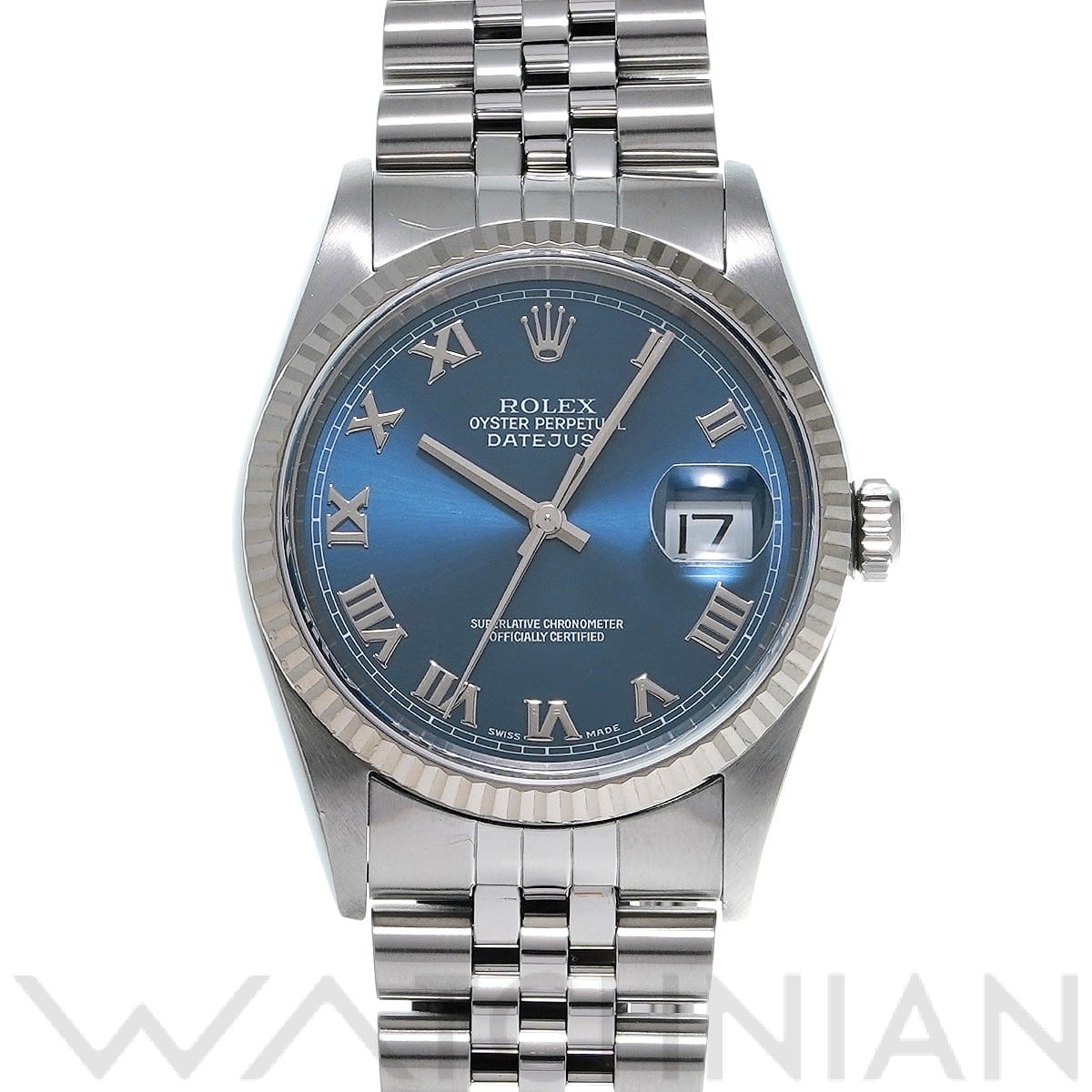 ロレックス デイトジャスト 16234 ブルー メンズ 時計 【中古】【wristwatch】