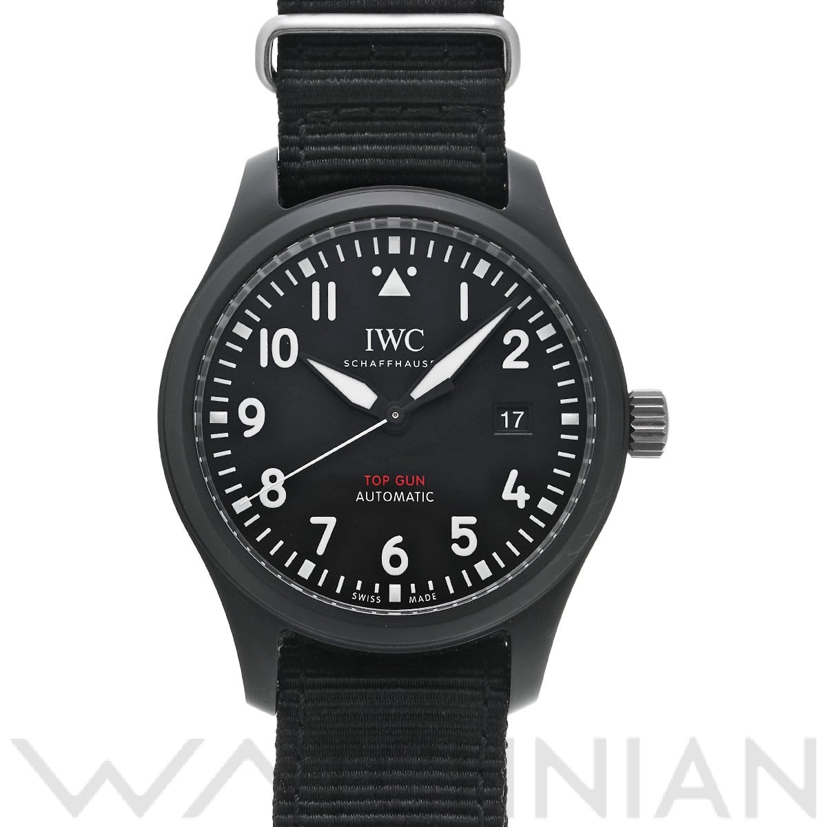 IWC パイロットウォッチ オートマティック トップガン IW326901 ブラック メンズ 時計 【中古】【wristwatch】