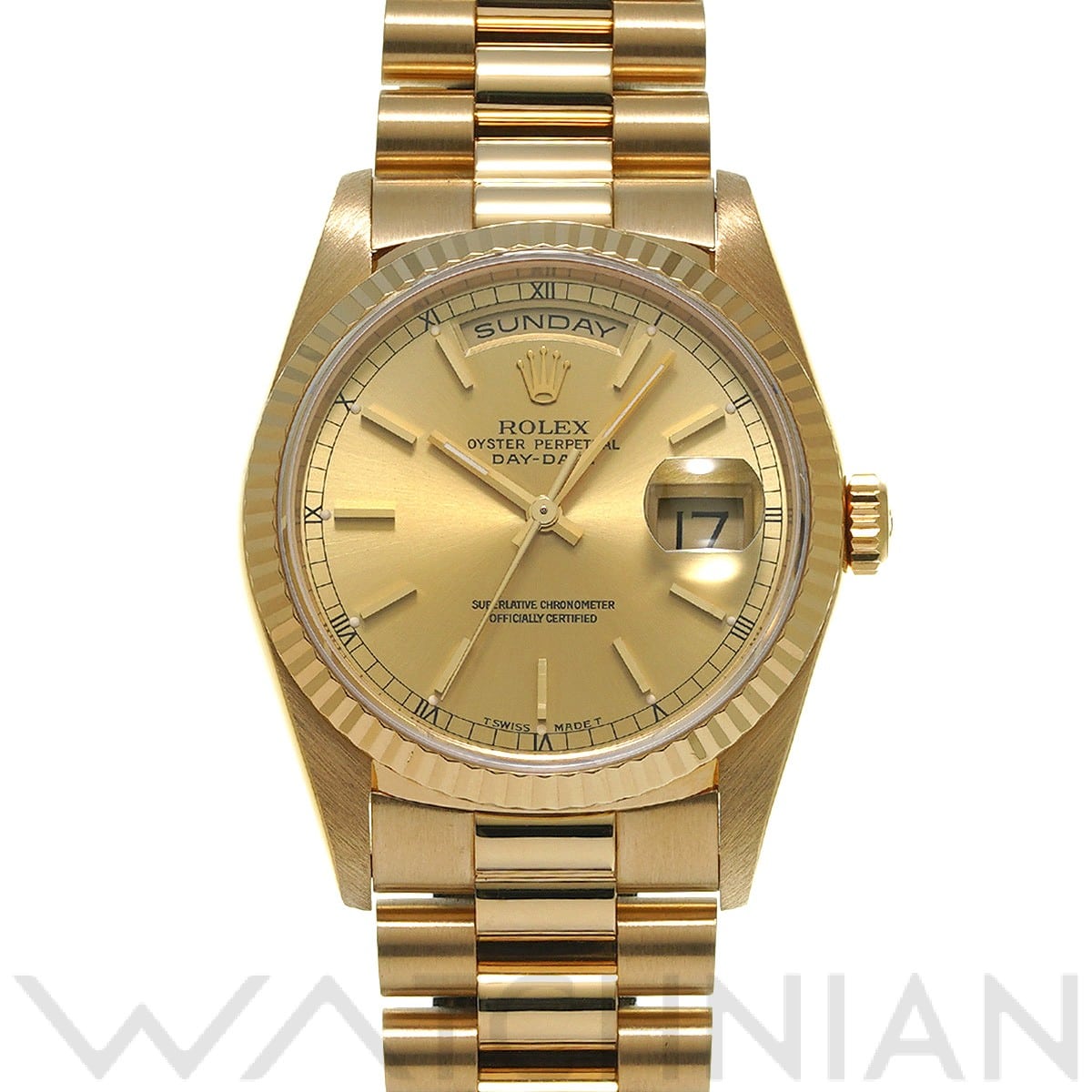 ロレックス デイデイト 18238 シャンパン メンズ 時計 【中古】【wristwatch】