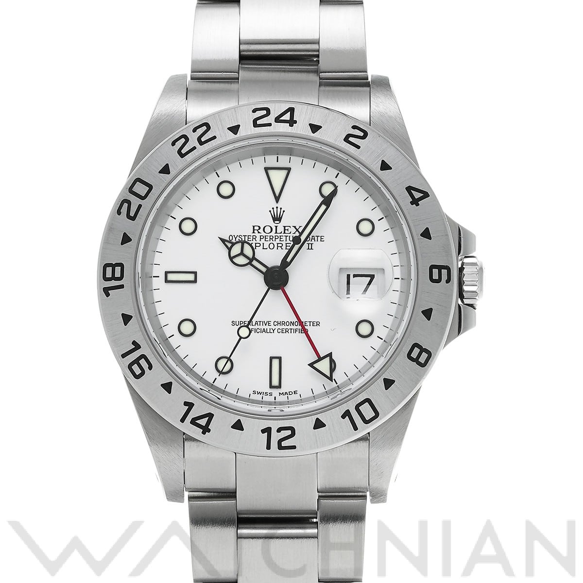 ロレックス エクスプローラーII 16570 ホワイト メンズ 時計 【中古】【wristwatch】