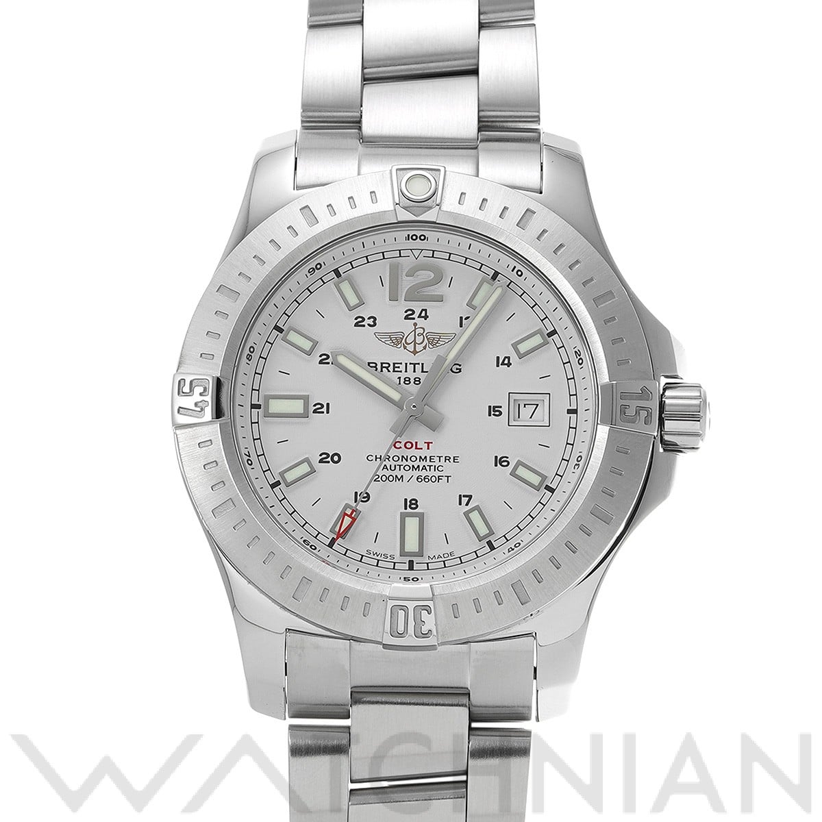 ブライトリング / BREITLING コルト オートマチック A1738811/G791 ホワイト メンズ 時計 【中古】【wristwatch】