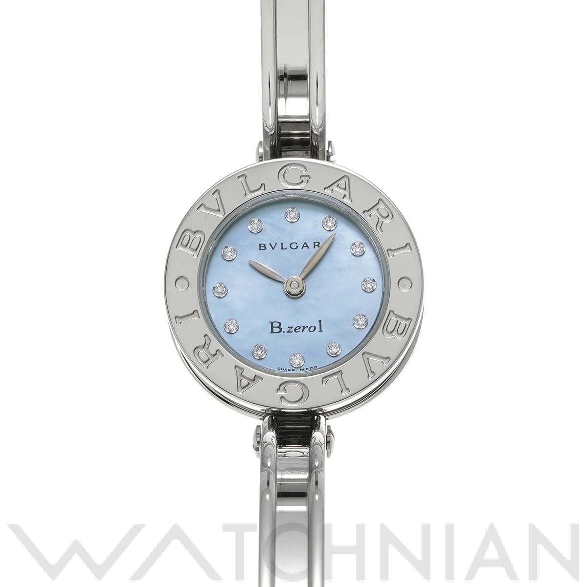 ブルガリ / BVLGARI ビーゼロワン BZ22BSS/12.M ブルーシェル/ダイヤモンド レディース 時計 【中古】【wristwatch】