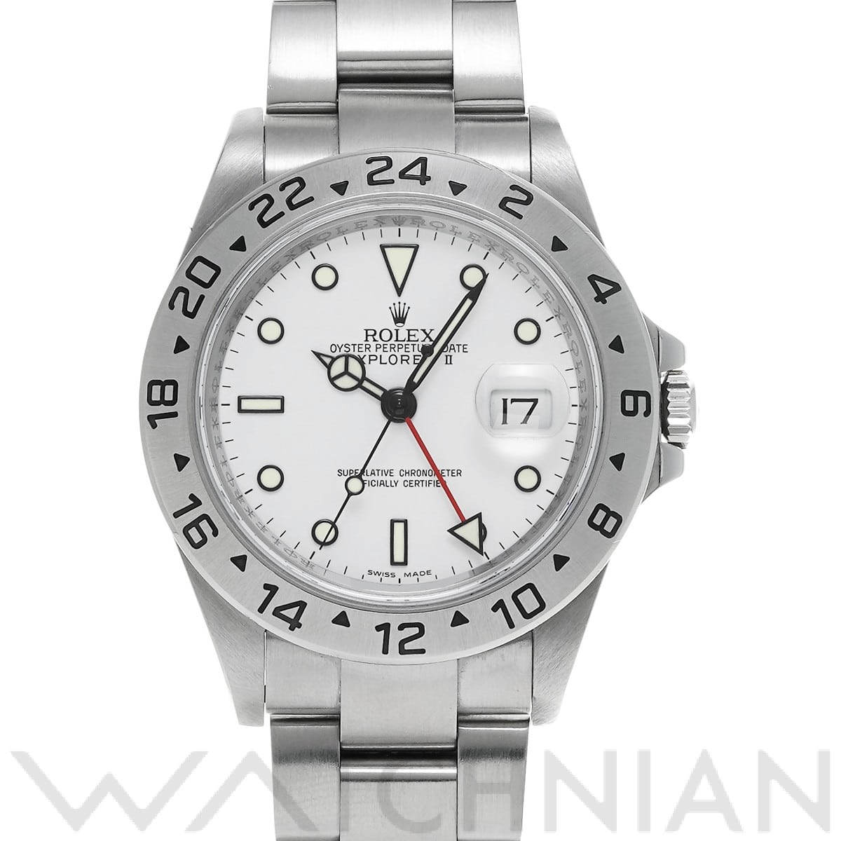 ロレックス エクスプローラーII 16570 ホワイト メンズ 時計 【中古】【wristwatch】