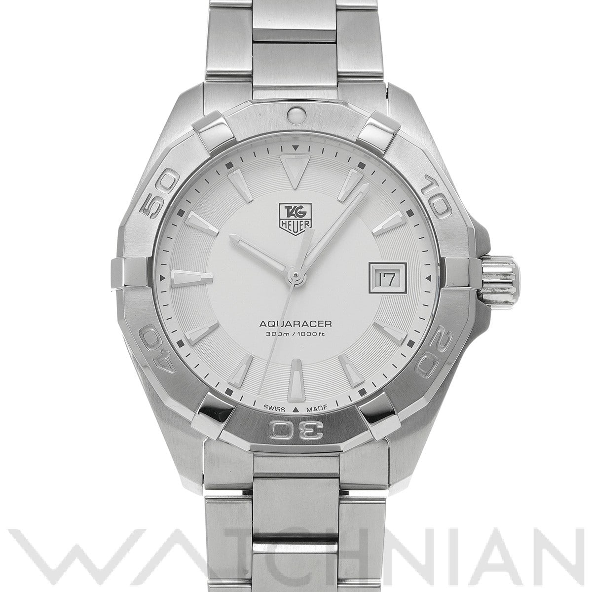 タグ ホイヤー / TAG HEUER アクアレーサー クォーツ WAY1111.BA0928 シルバー メンズ 時計 【中古】【wristwatch】