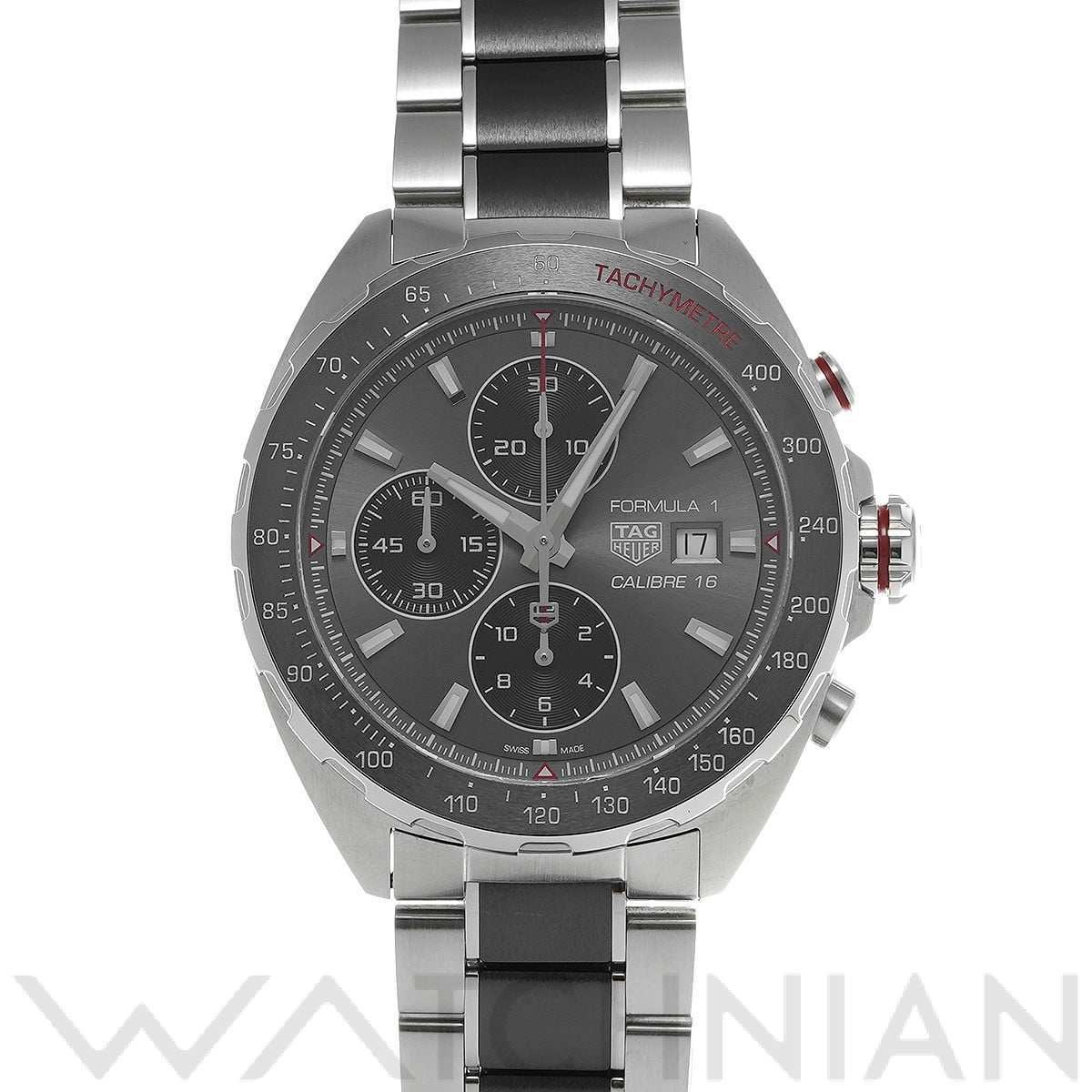 タグ ホイヤー / TAG HEUER フォーミュラ1 キャリバー16 クロノグラフ CAZ2012.BA0970 グレー/ブラック メンズ 時計 【中古】【wristwatch】