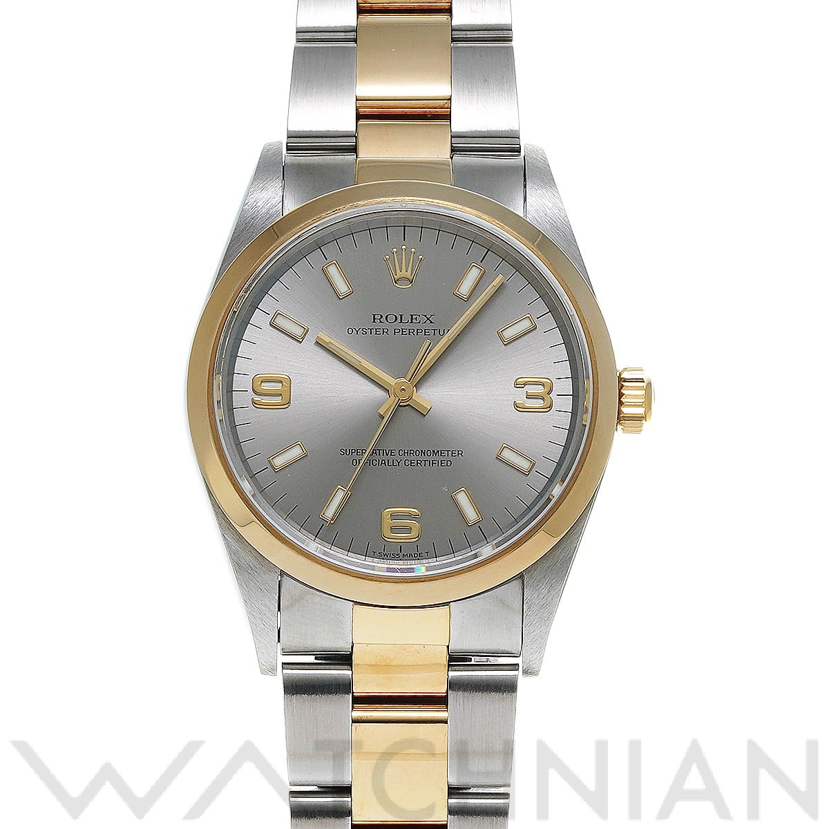 ロレックス オイスターパーペチュアル 14203 グレー メンズ 時計 【中古】【wristwatch】