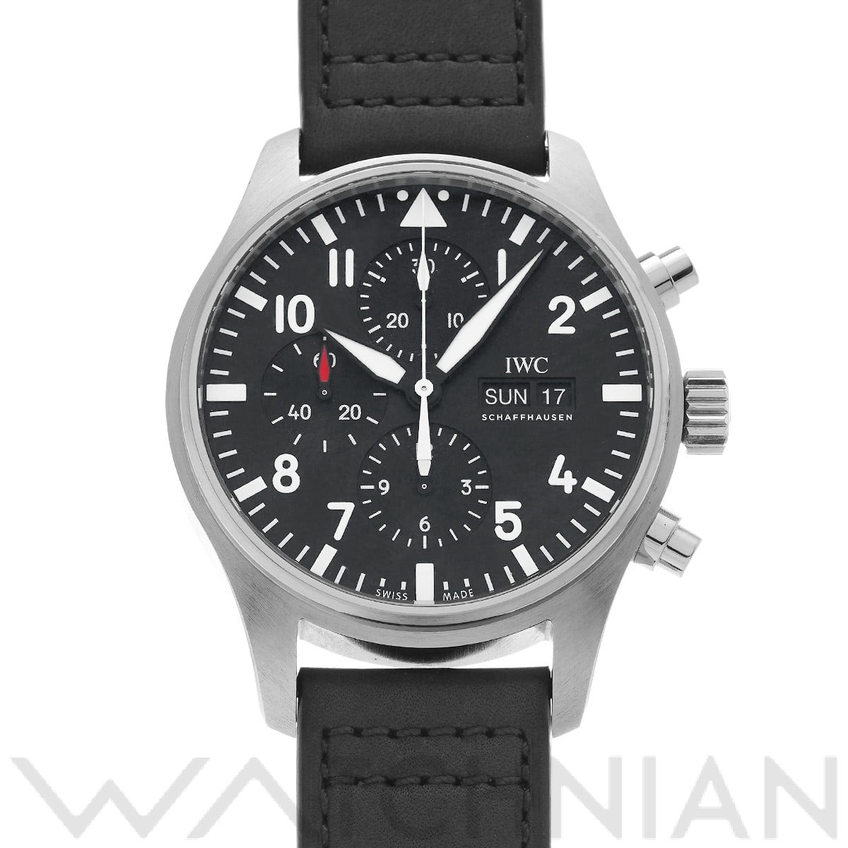 IWC パイロットウォッチ クロノグラフ IW377709 ブラック メンズ 時計 【中古】【wristwatch】