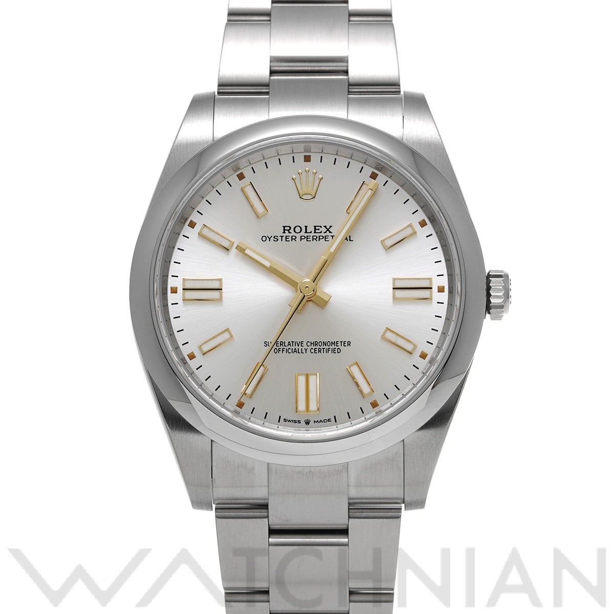 ロレックス オイスターパーペチュアル 41 124300 シルバー メンズ 時計 【中古】【wristwatch】