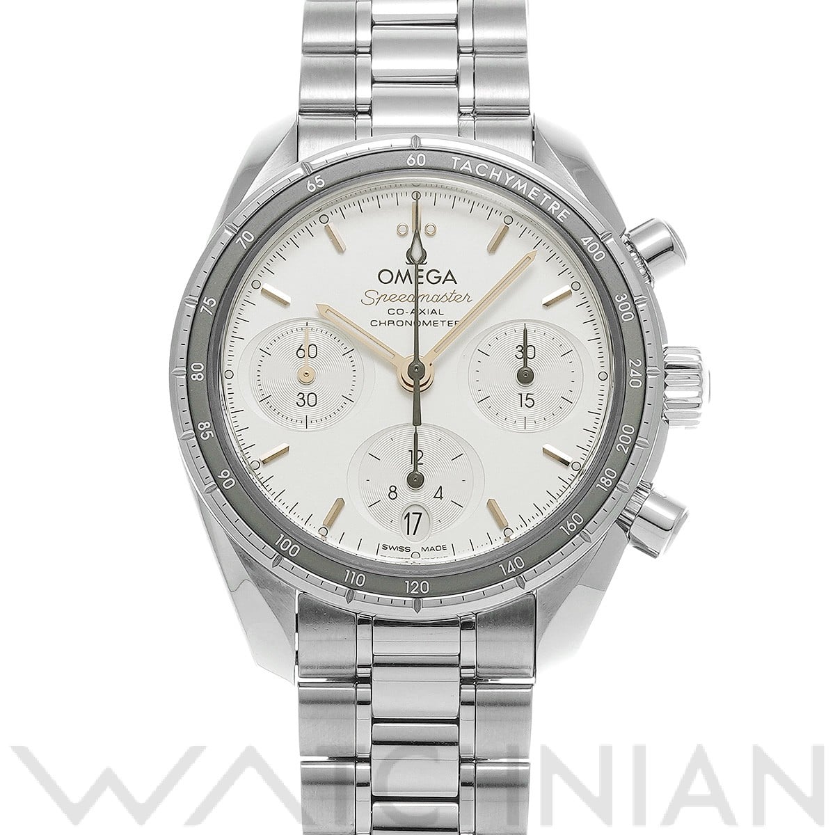 オメガ / OMEGA スピードマスター 38 コーアクシャル 324.30.38.50.02.001 オパーリンシルバー ユニセックス 時計 【中古】【wristwatch】