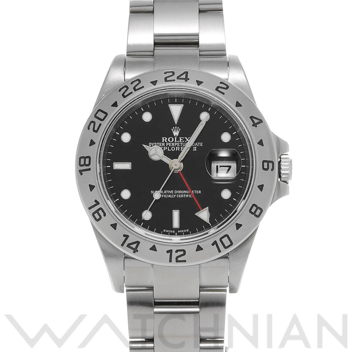 ロレックス エクスプローラーII 16570 ブラック メンズ 時計 【中古】【wristwatch】