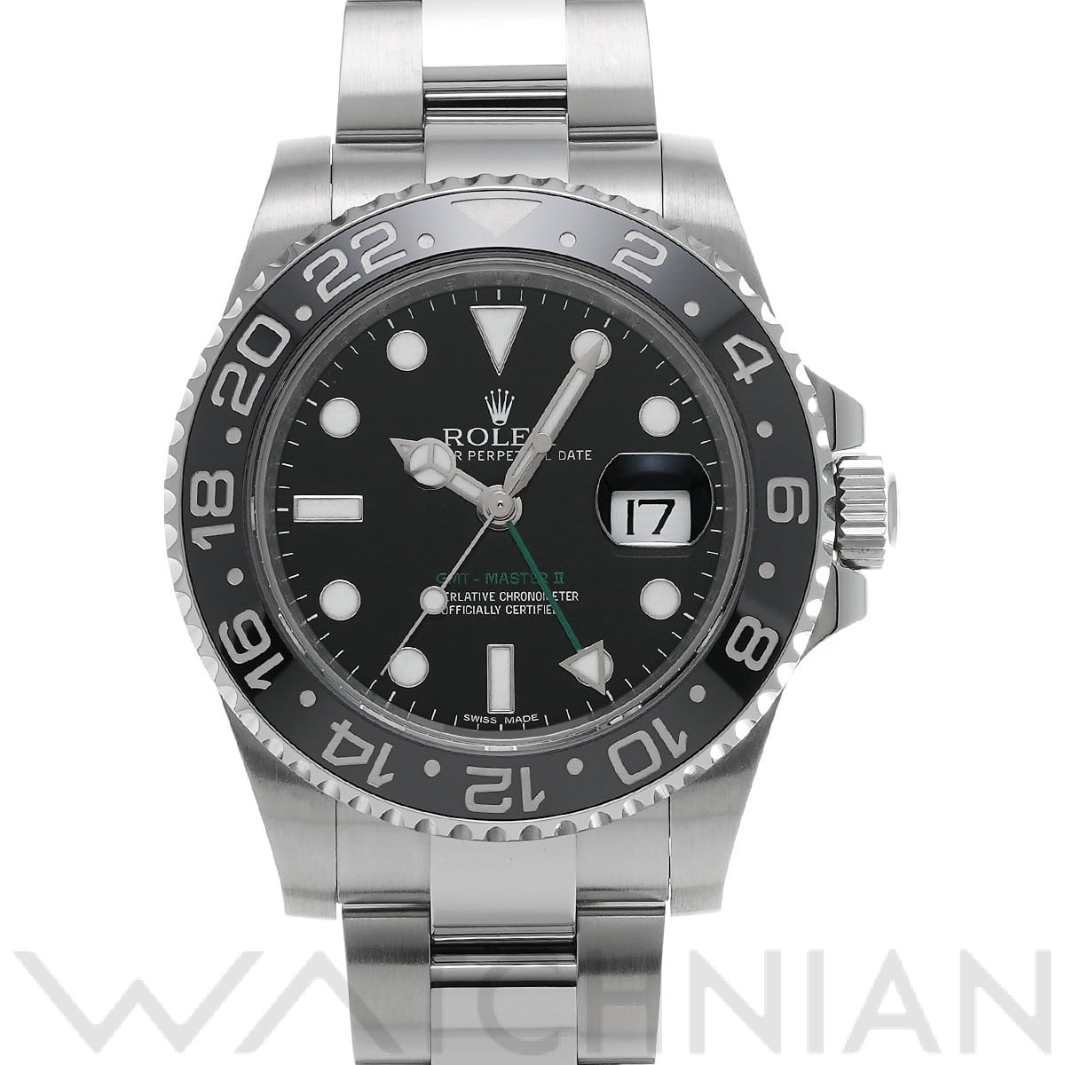 ロレックス GMTマスターII 116710LN ブラック メンズ 時計 【中古】【wristwatch】