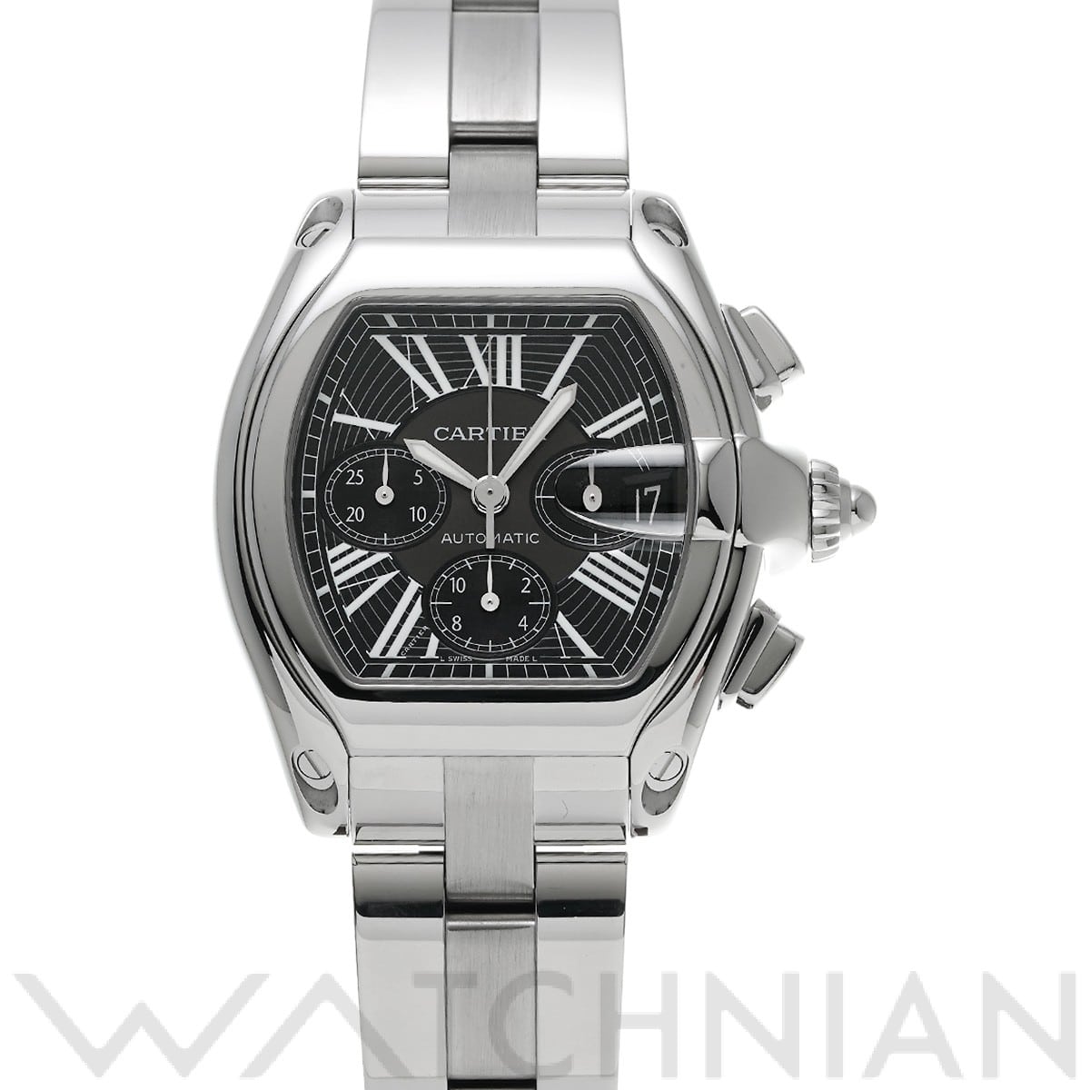 カルティエ / CARTIER ロードスター クロノグラフ W62020X6 ブラック メンズ 時計 【中古】【wristwatch】