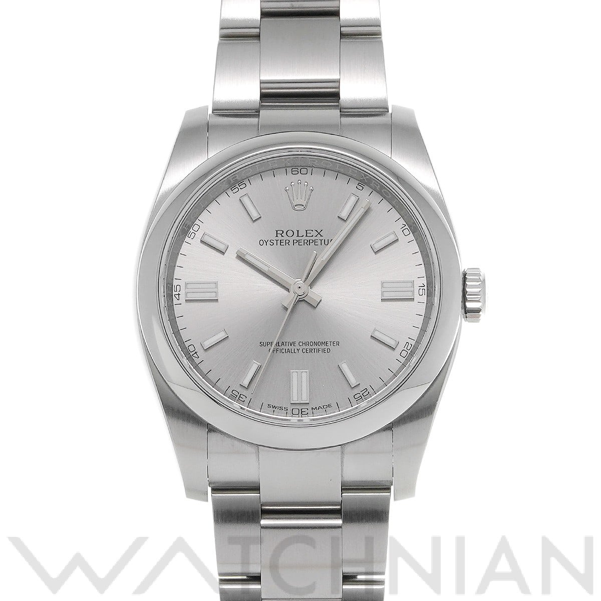 ロレックス オイスターパーペチュアル 36 116000 グレー メンズ 時計 【中古】【wristwatch】