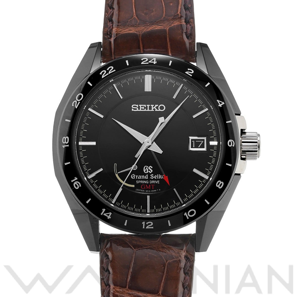 グランドセイコー スプリングドライブ GMT SBGE037 ブラウン メンズ 時計 【中古】【wristwatch】