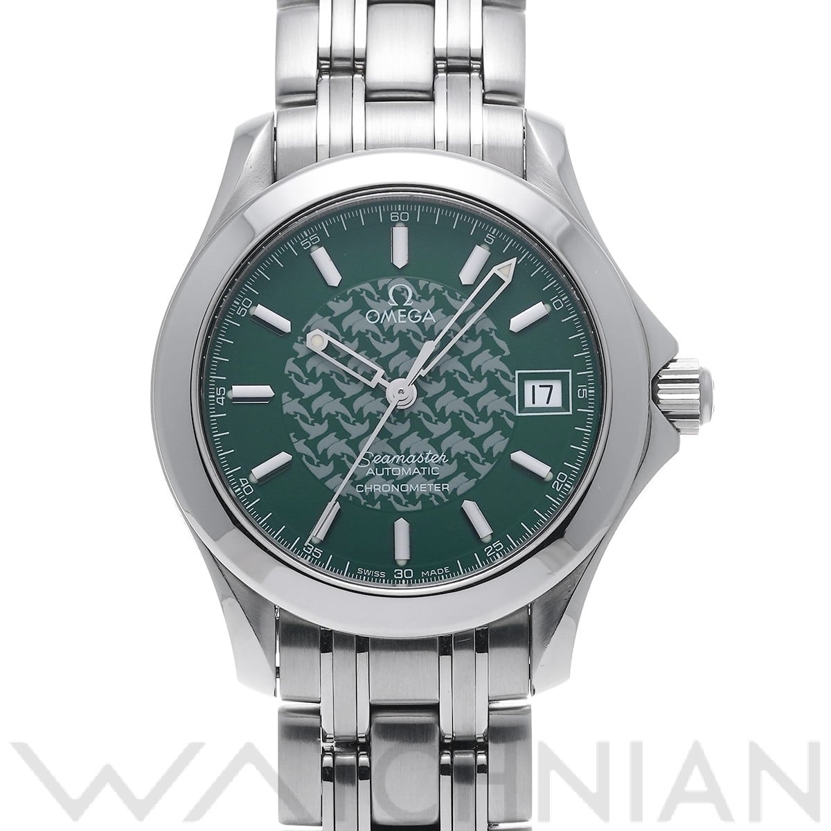 オメガ / OMEGA シーマスター 120 ジャック・マイヨール 1998 2506.70 グリーン メンズ 時計 【中古】【wristwatch】