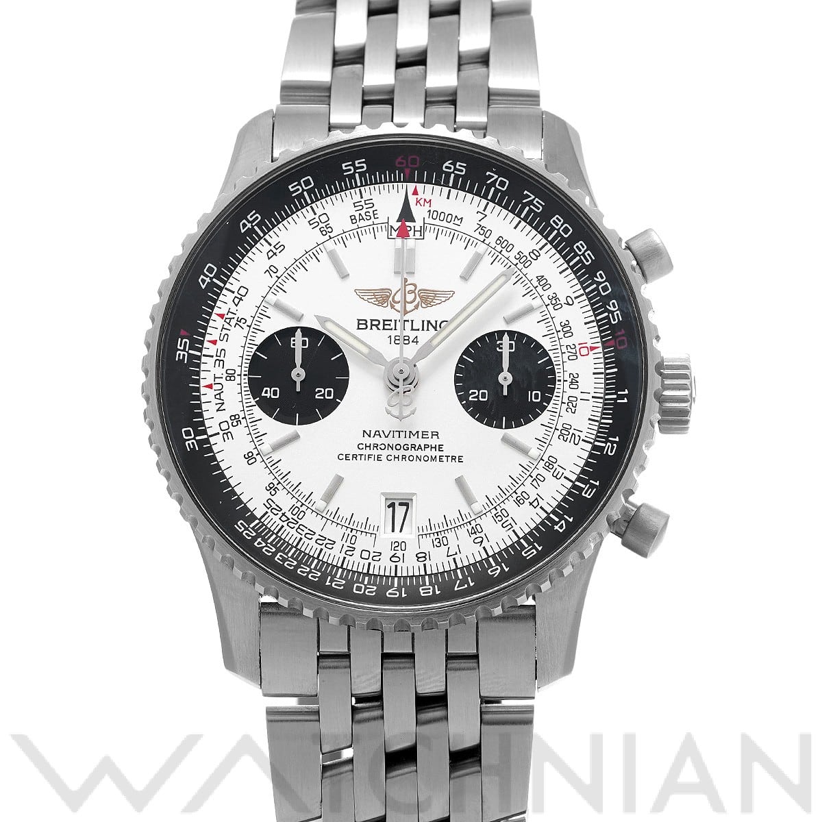 ブライトリング / BREITLING ナビタイマー 05 A233G05NP シルバー/ブラック メンズ 時計 【中古】【wristwatch】