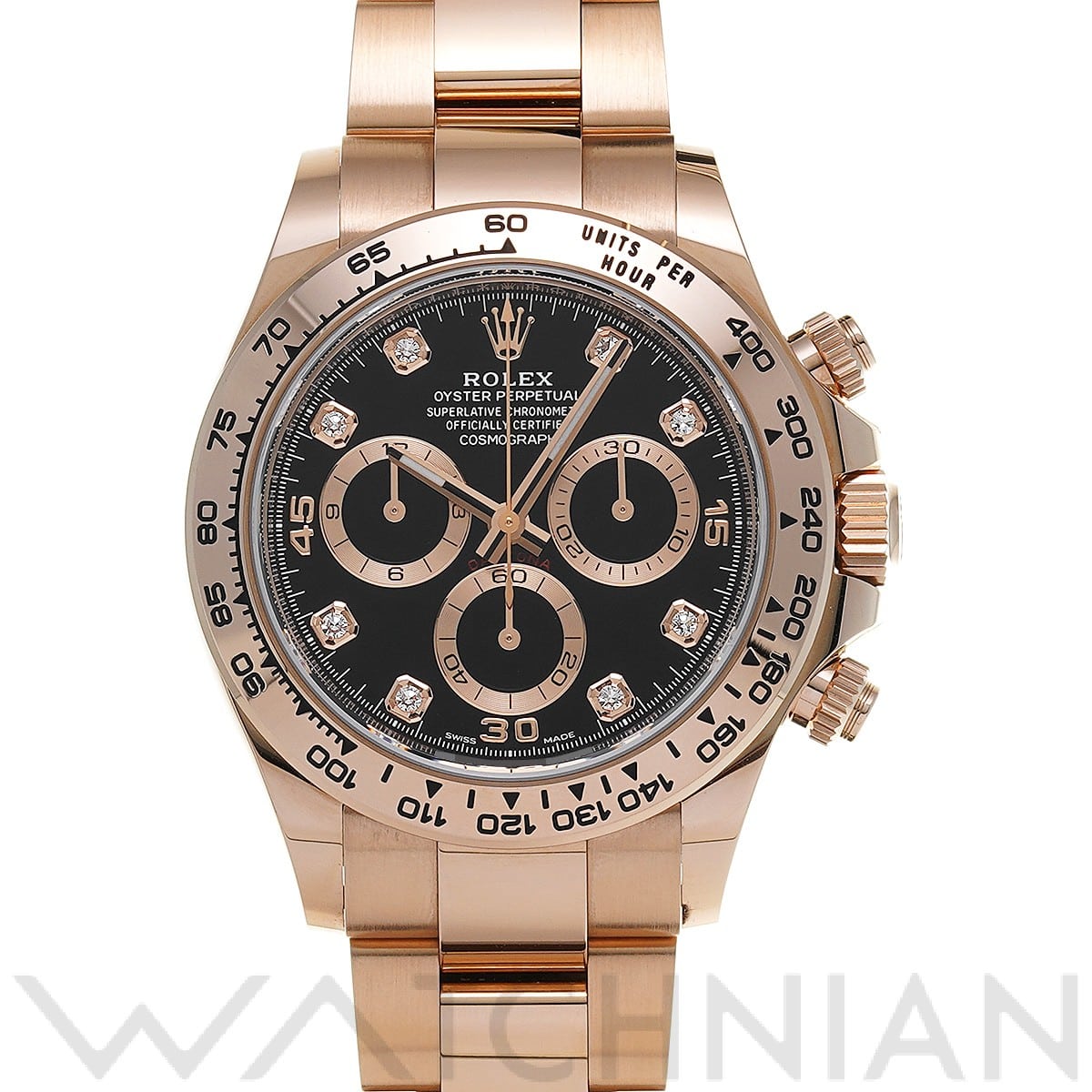 ロレックス コスモグラフ デイトナ 116505G ブラック/ダイヤモンド メンズ 時計 【中古】【wristwatch】