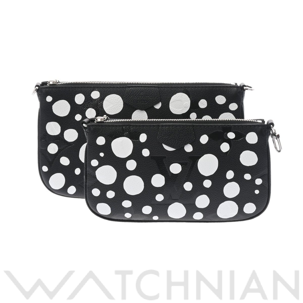 ルイ ヴィトン / LOUIS VUITTON モノグラムアンプラント ミュルティ ポシェット アクセソワール LV×YK ノワール/ブロン M46410 レザー レディース バッグ 【中古】【bag】